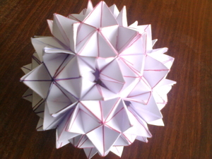 оригами кусудама новогодний шар | Дзен