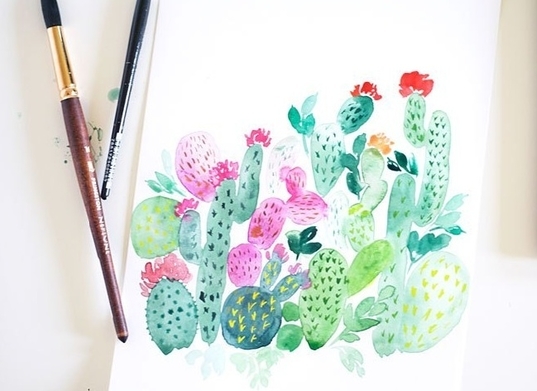 Как нарисовать кактус карандашом поэтапно? | Cactus, Name drawings, Watercolor cactus